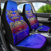 Personalized Polynesian 60th Birthday Car Seat Cover Polynesian Tribal Art Vintage Ocean Pattern TS04 - Polynesian Pride