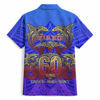 Personalized Polynesian 60th Birthday Hawaiian Shirt Polynesian Tribal Art Vintage Ocean Pattern TS04 - Polynesian Pride