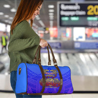 Personalized Polynesian 60th Birthday Travel Bag Polynesian Tribal Art Vintage Ocean Pattern TS04 - Polynesian Pride