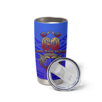 Personalized Polynesian 60th Birthday Tumbler Cup Polynesian Tribal Art Vintage Ocean Pattern TS04 - Polynesian Pride