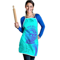 Personalized Polynesian 60th Birthday Island Life Since 1966 Apron Vibrant Tribal Tattoo Ocean Sunset Pattern TS04 - Polynesian Pride