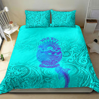 Personalized Polynesian 60th Birthday Island Life Since 1966 Bedding Set Vibrant Tribal Tattoo Ocean Sunset Pattern TS04 - Polynesian Pride