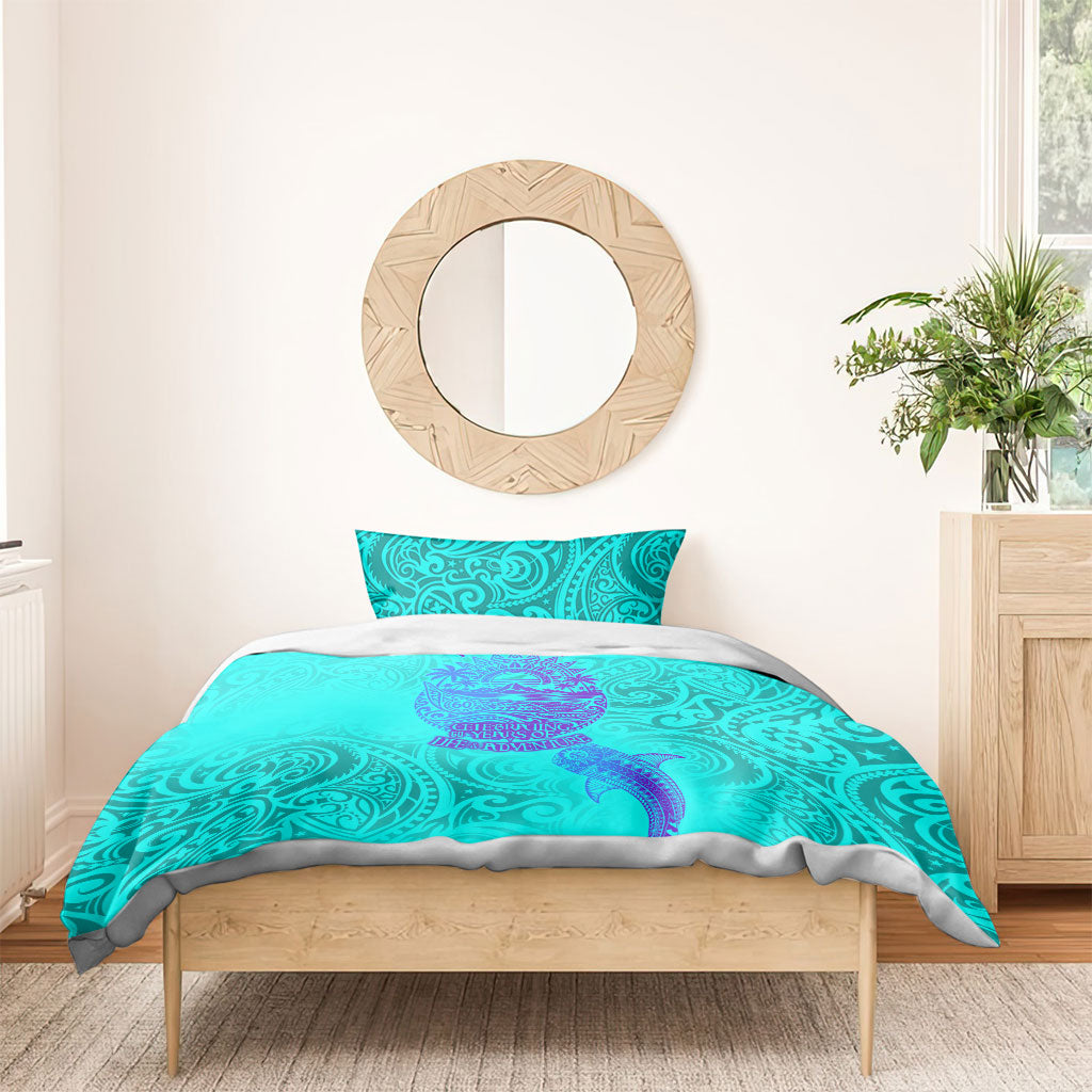 Personalized Polynesian 60th Birthday Island Life Since 1966 Bedding Set Vibrant Tribal Tattoo Ocean Sunset Pattern TS04 - Polynesian Pride