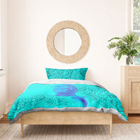 Personalized Polynesian 60th Birthday Island Life Since 1966 Bedding Set Vibrant Tribal Tattoo Ocean Sunset Pattern TS04 - Polynesian Pride