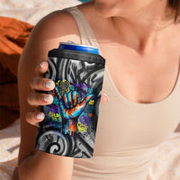 Chur Bro Shaka Sign 4 in 1 Can Cooler Tumbler New Zealand Koru Colorful Graffiti Splash TS04 - Polynesian Pride