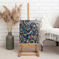 Chur Bro Shaka Sign Canvas Wall Art New Zealand Koru Colorful Graffiti Splash TS04 - Polynesian Pride