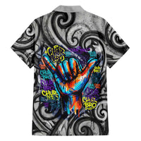 Chur Bro Shaka Sign Family Matching Mermaid Dress and Hawaiian Shirt New Zealand Koru Colorful Graffiti Splash TS04 - Polynesian Pride