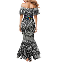 Chur Bro Shaka Sign Mermaid Dress New Zealand Koru Colorful Graffiti Splash TS04 - Polynesian Pride