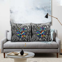 Chur Bro Shaka Sign Pillow Cover New Zealand Koru Colorful Graffiti Splash TS04 - Polynesian Pride