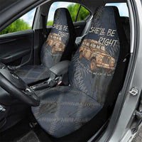New Zealand She’ll Be Right Car Seat Cover NZ Slang No. 8 Wire Map Pattern