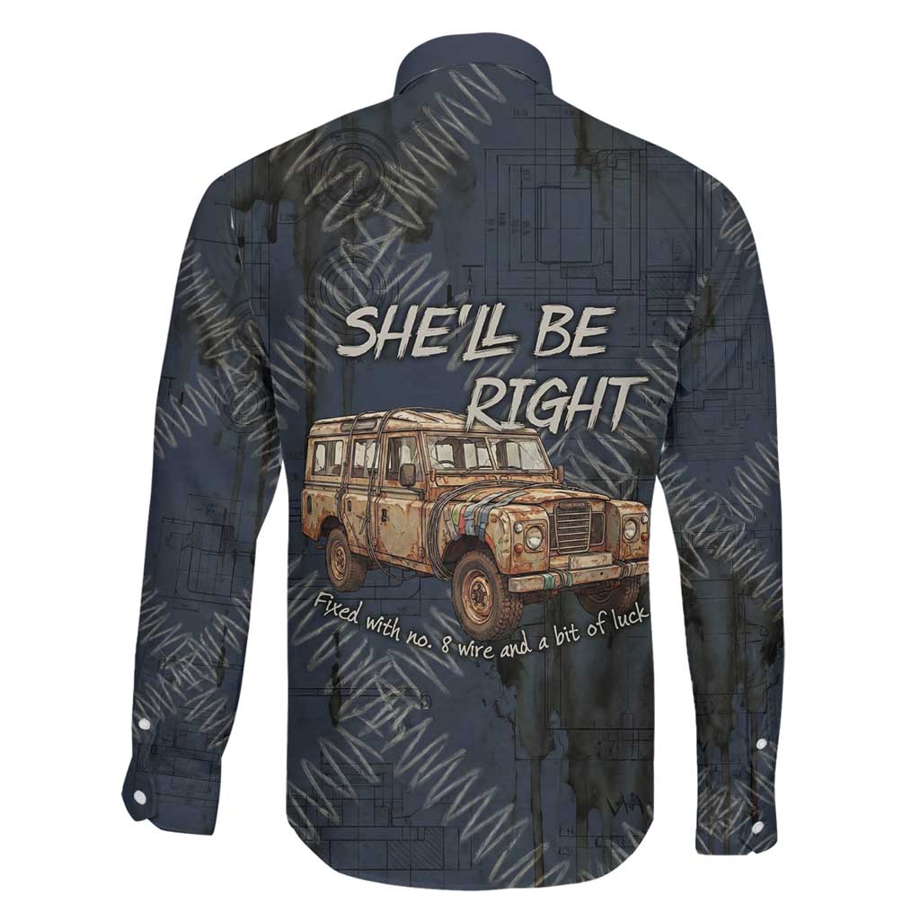 New Zealand She’ll Be Right Family Matching Tank Maxi Dress and Hawaiian Shirt NZ Slang No. 8 Wire Map Pattern TS04 - Polynesian Pride