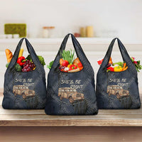 New Zealand She’ll Be Right Grocery Bag NZ Slang No. 8 Wire Map Pattern