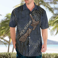 New Zealand She’ll Be Right Hawaiian Shirt NZ Slang No. 8 Wire Map Pattern TS04 - Polynesian Pride