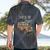 New Zealand She’ll Be Right Hawaiian Shirt NZ Slang No. 8 Wire Map Pattern TS04 - Polynesian Pride