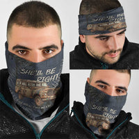 New Zealand She’ll Be Right Neck Gaiter NZ Slang No. 8 Wire Map Pattern