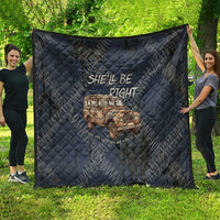 New Zealand She’ll Be Right Quilt NZ Slang No. 8 Wire Map Pattern