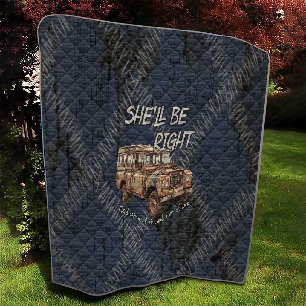 New Zealand She’ll Be Right Quilt NZ Slang No. 8 Wire Map Pattern