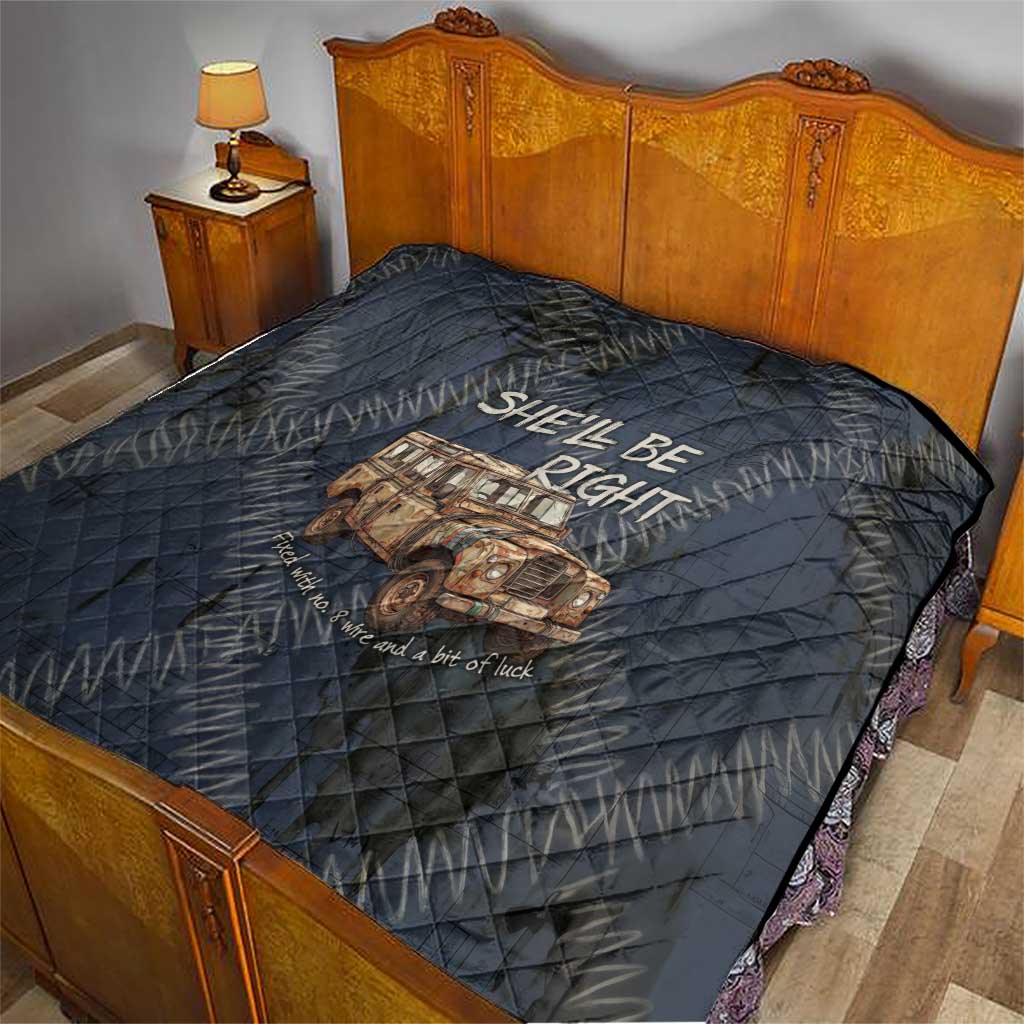 New Zealand She’ll Be Right Quilt NZ Slang No. 8 Wire Map Pattern