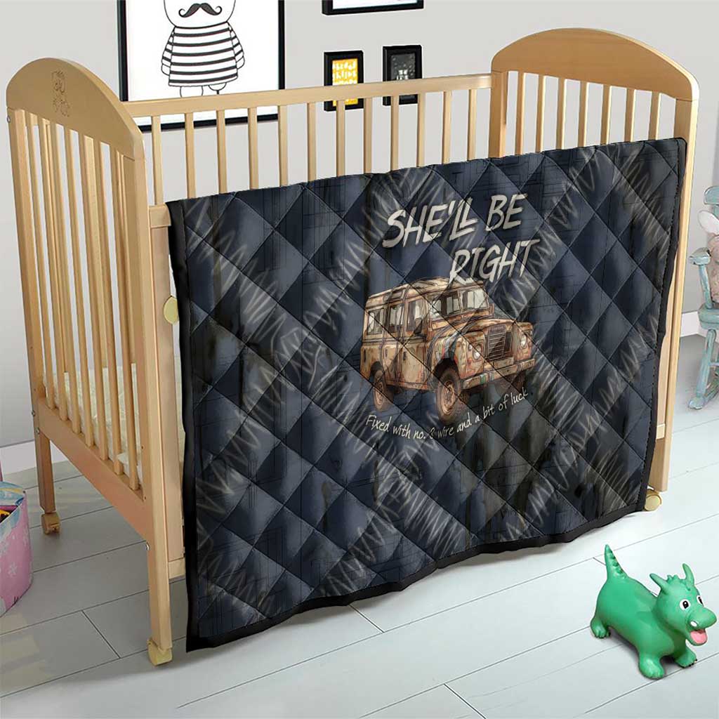 New Zealand She’ll Be Right Quilt NZ Slang No. 8 Wire Map Pattern