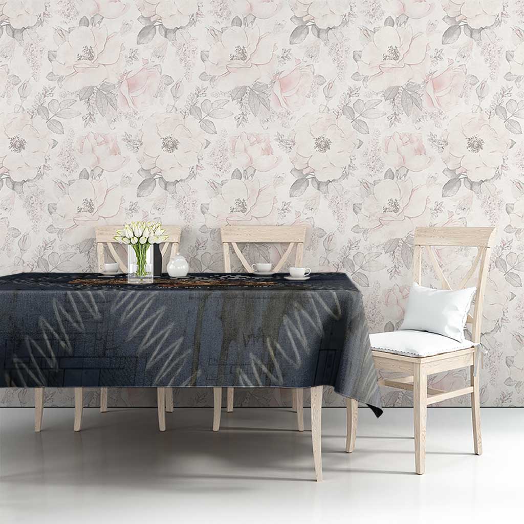New Zealand She’ll Be Right Tablecloth NZ Slang No. 8 Wire Map Pattern