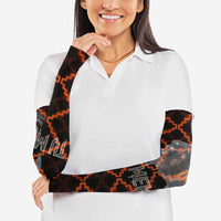 Tu Meke Maori New Zealand Slang Arm Sleeves with Glow Neon Step Style