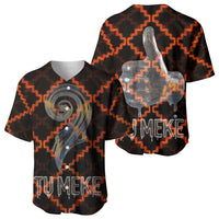 Tu Meke Maori New Zealand Slang Baseball Jersey with Glow Neon Step Style