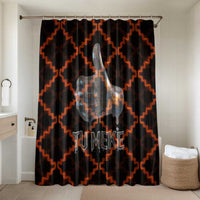 Tu Meke Maori New Zealand Slang Bathroom Set with Glow Neon Step Style