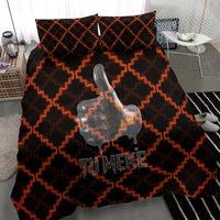 Tu Meke Maori New Zealand Slang Bedding Set with Glow Neon Step Style