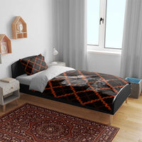 Tu Meke Maori New Zealand Slang Bedding Set with Glow Neon Step Style
