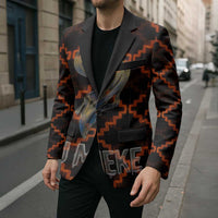Tu Meke Maori New Zealand Slang Blazer with Glow Neon Step Style