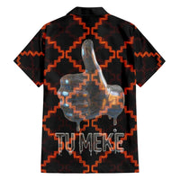 Tu Meke Maori New Zealand Slang Family Matching Mermaid Dress and Hawaiian Shirt with Glow Neon Step Style TS04 - Polynesian Pride