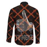 Tu Meke Maori New Zealand Slang Family Matching Short Sleeve Bodycon Dress and Hawaiian Shirt with Glow Neon Step Style TS04 - Polynesian Pride