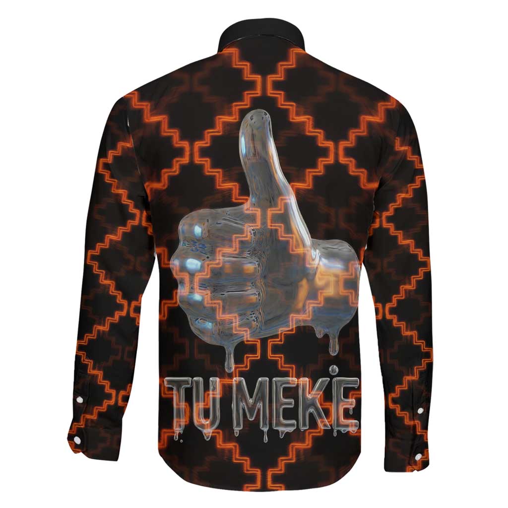 Tu Meke Maori New Zealand Slang Family Matching Summer Maxi Dress and Hawaiian Shirt with Glow Neon Step Style TS04 - Polynesian Pride