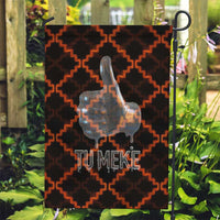 Tu Meke Maori New Zealand Slang Garden Flag with Glow Neon Step Style