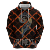 Tu Meke Maori New Zealand Slang Hoodie with Glow Neon Step Style