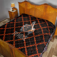 Tu Meke Maori New Zealand Slang Quilt with Glow Neon Step Style