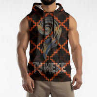Tu Meke Maori New Zealand Slang Sleeveless Hoodie with Glow Neon Step Style TS04 - Polynesian Pride