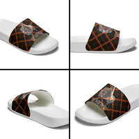 Tu Meke Maori New Zealand Slang Slide Sandals with Glow Neon Step Style TS04 - Polynesian Pride