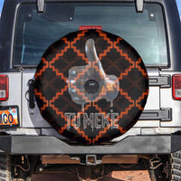 Tu Meke Maori New Zealand Slang Spare Tire Cover with Glow Neon Step Style