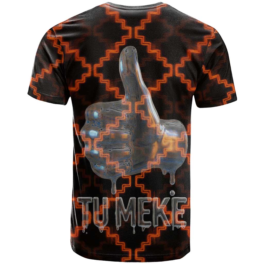 Tu Meke Maori New Zealand Slang T Shirt with Glow Neon Step Style