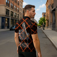 Tu Meke Maori New Zealand Slang Zipper Polo Shirt with Glow Neon Step Style TS04 - Polynesian Pride