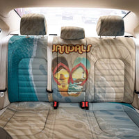 Kiwi Jandal Beach Life Back Car Seat Cover New Zealand Flip Flops Ocean Wave Surf Style