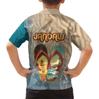 Kiwi Jandal Beach Life Family Matching Summer Maxi Dress and Hawaiian Shirt New Zealand Flip Flops Ocean Wave Surf Style TS04 - Polynesian Pride