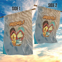 Kiwi Jandal Beach Life Garden Flag New Zealand Flip Flops Ocean Wave Surf Style