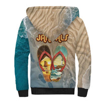 Kiwi Jandal Beach Life Sherpa Hoodie New Zealand Flip Flops Ocean Wave Surf Style TS04 - Polynesian Pride