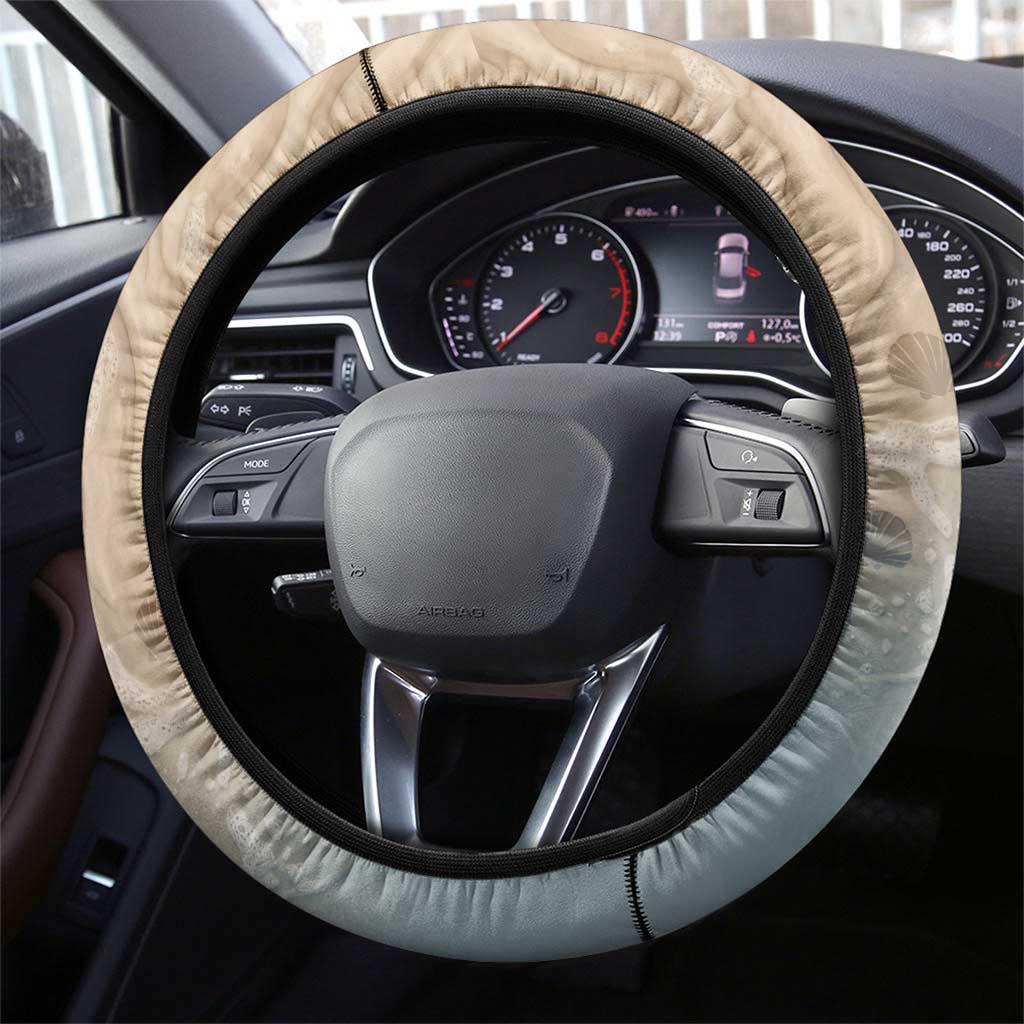 Kiwi Jandal Beach Life Steering Wheel Cover New Zealand Flip Flops Ocean Wave Surf Style