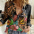 Polynesian Rottweiler Women Casual Shirt Polynesian Pattern And Rottweiler TS04 Female Black - Polynesian Pride