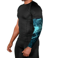 Chuuk Deep Into Truk Lagoon Arm Sleeves Polynesian Tribal Pattern Wreck Diving Teal Ship Art TS04 - Polynesian Pride