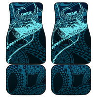 Chuuk Deep Into Truk Lagoon Car Mats Polynesian Tribal Pattern Wreck Diving Teal Ship Art TS04 - Polynesian Pride