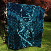 Chuuk Deep Into Truk Lagoon Quilt Polynesian Tribal Pattern Wreck Diving Teal Ship Art